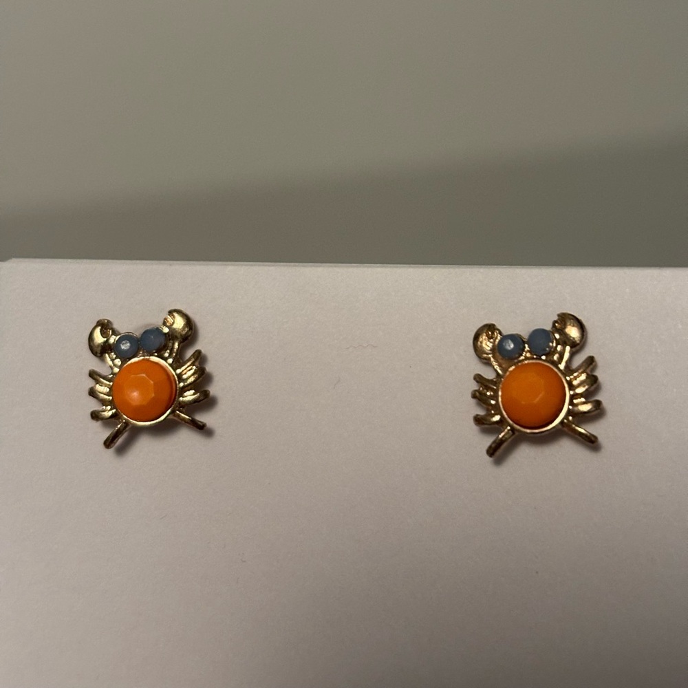 Betsey Johnson crab earrings